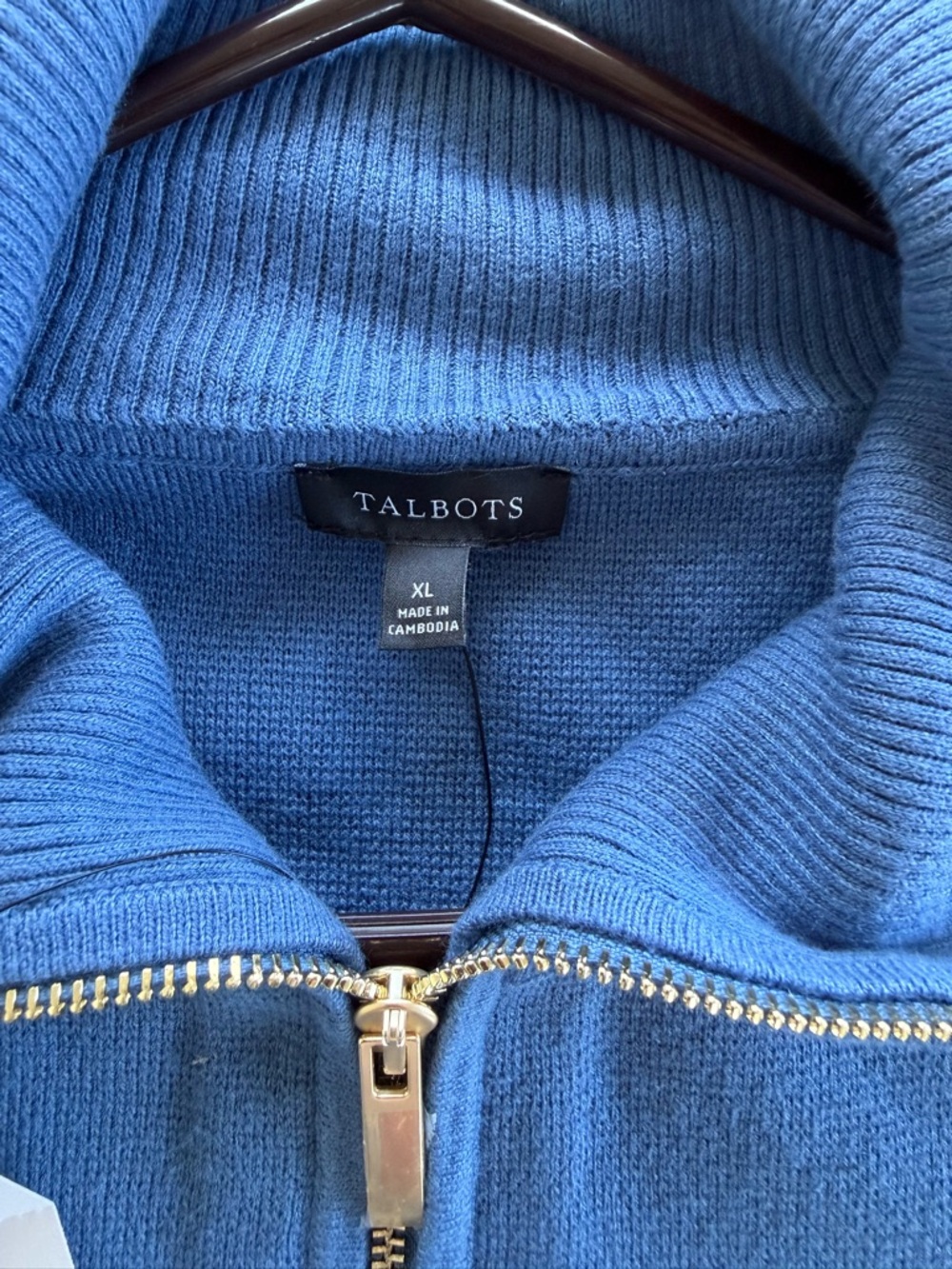 Talbots Blue Zip-Front Utility Jacket - Picture 10 of 12
